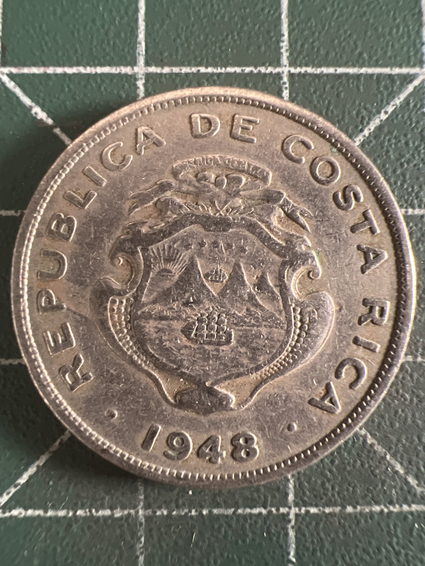 第616期 硬币专场 （无押金，捡漏，全场50包邮，偏远地区除外，接收代拍业务） 哥斯达黎加50分 1948年