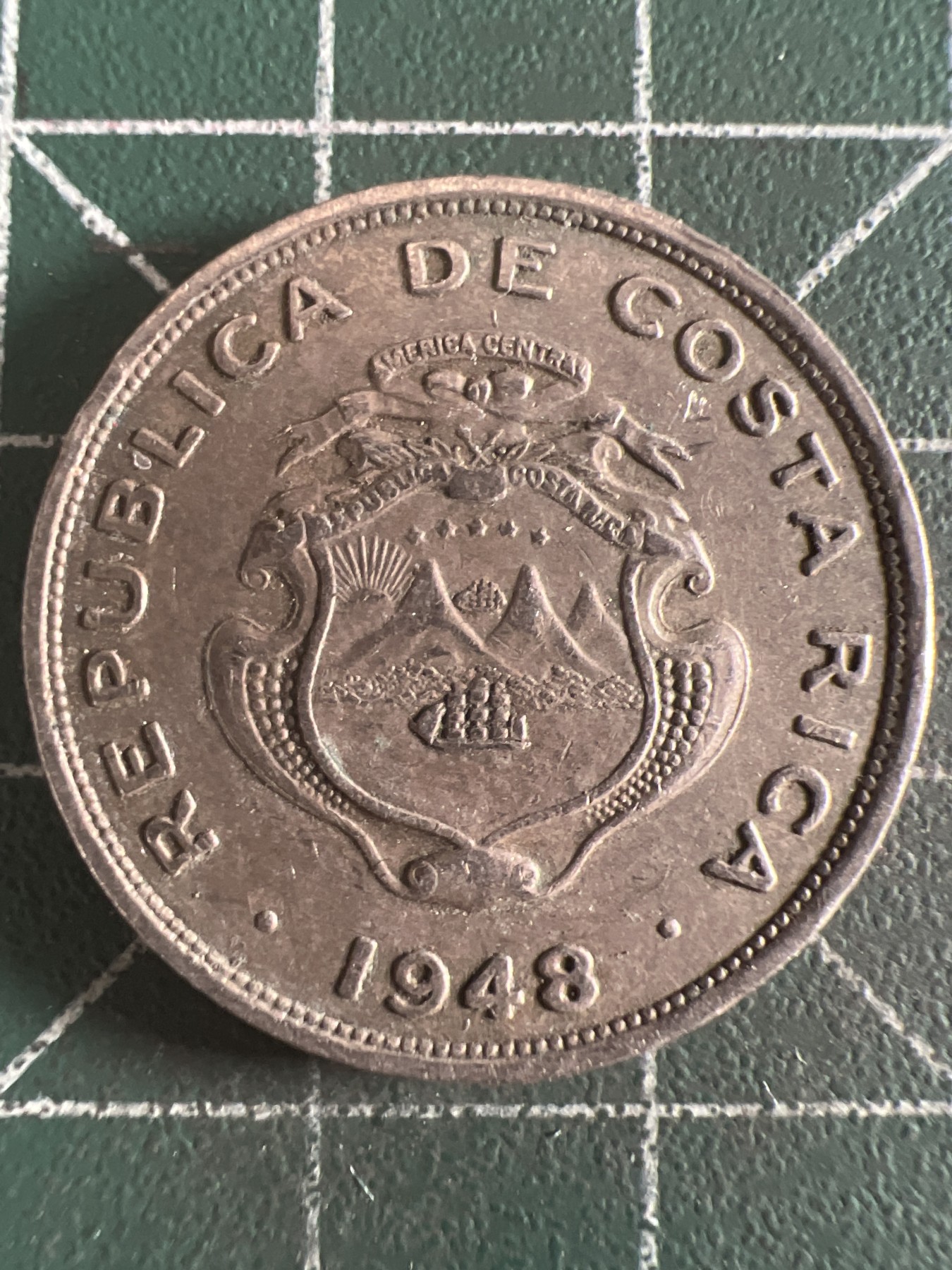 第581期 硬币专场 （无押金，捡漏，全场50包邮，偏远地区除外，接收代拍业务） 哥斯达黎加50分 1948年