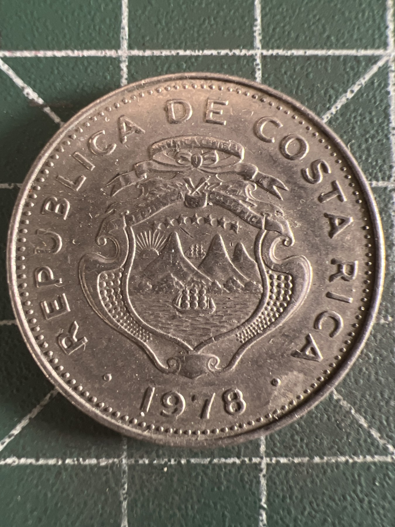 第657期 硬币场 （无押金，捡漏，全场50包邮，偏远地区除外，接收代拍业务，本店十天发一次货） 哥斯达黎加50分 1978年