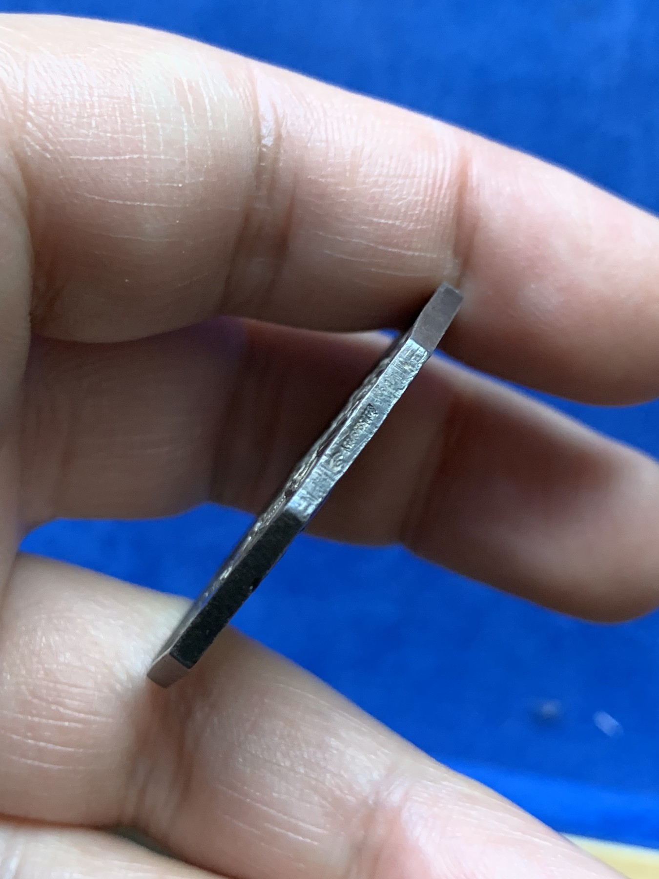 《竞宝斋》第262场-周日，周一，周二 3场连拍 (全场包邮) 法国1845-1860年塞纳河工会八角银质代币，19.06g，35.6mm，手指边铭