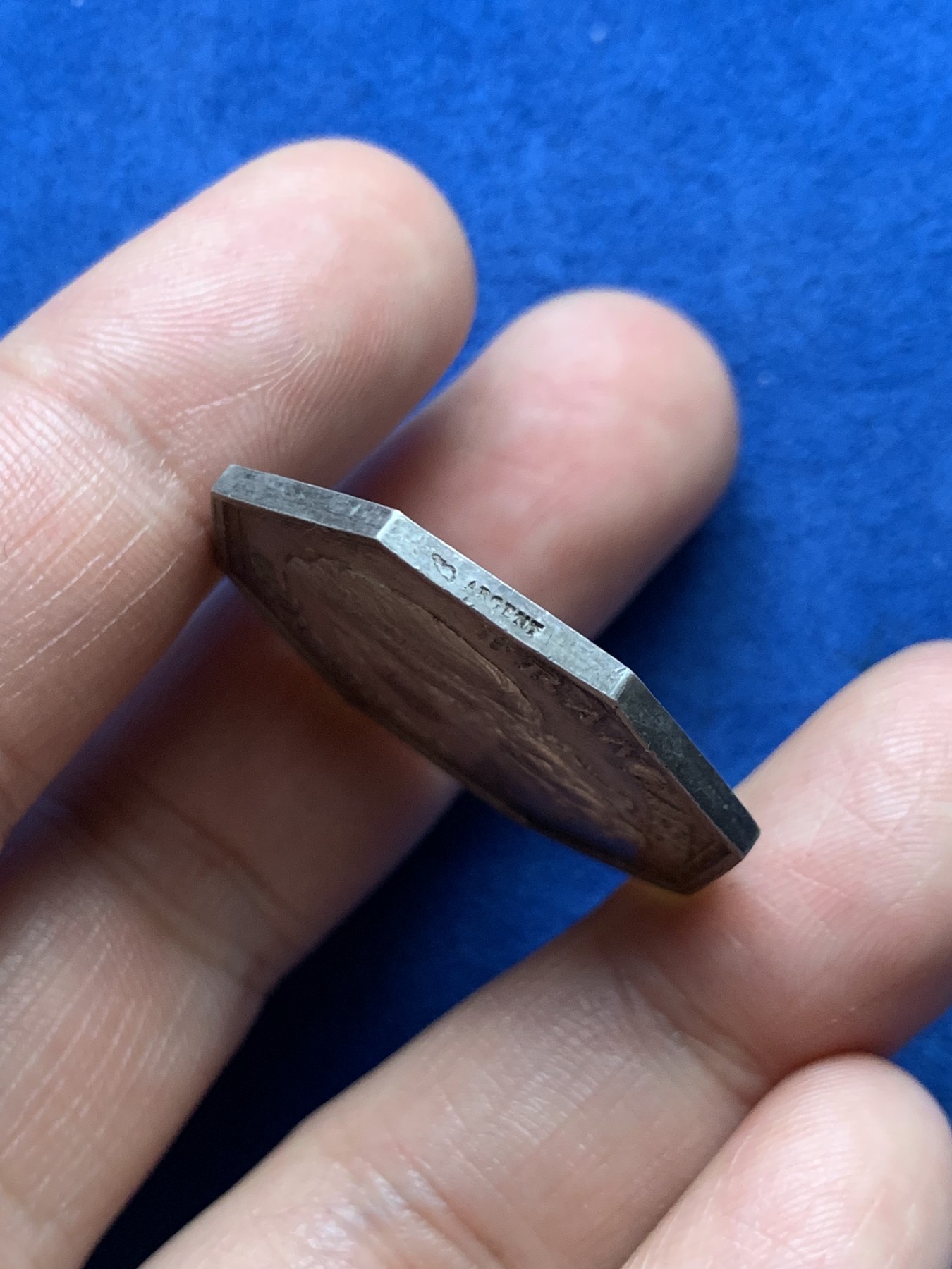 《竞宝斋》第262场-周日，周一，周二 3场连拍 (全场包邮) 法国八角银章，下塞纳省公共教育部委员会，玛丽安娜，13.48g，31.3mm，丰饶角边铭