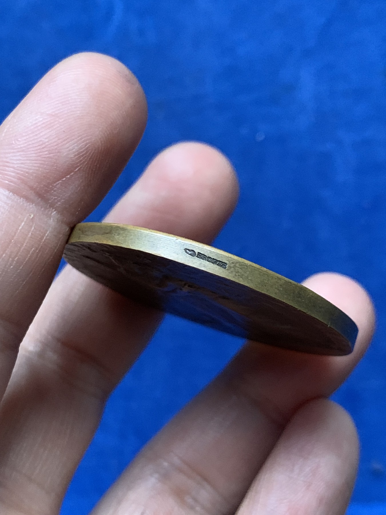 《竞宝斋》第262场-周日，周一，周二 3场连拍 (全场包邮) 法国解放梅斯纪念铜章，普法战争后割让给德国，1918年重回祖国怀抱，41.66g，45mm，丰饶角+铜标