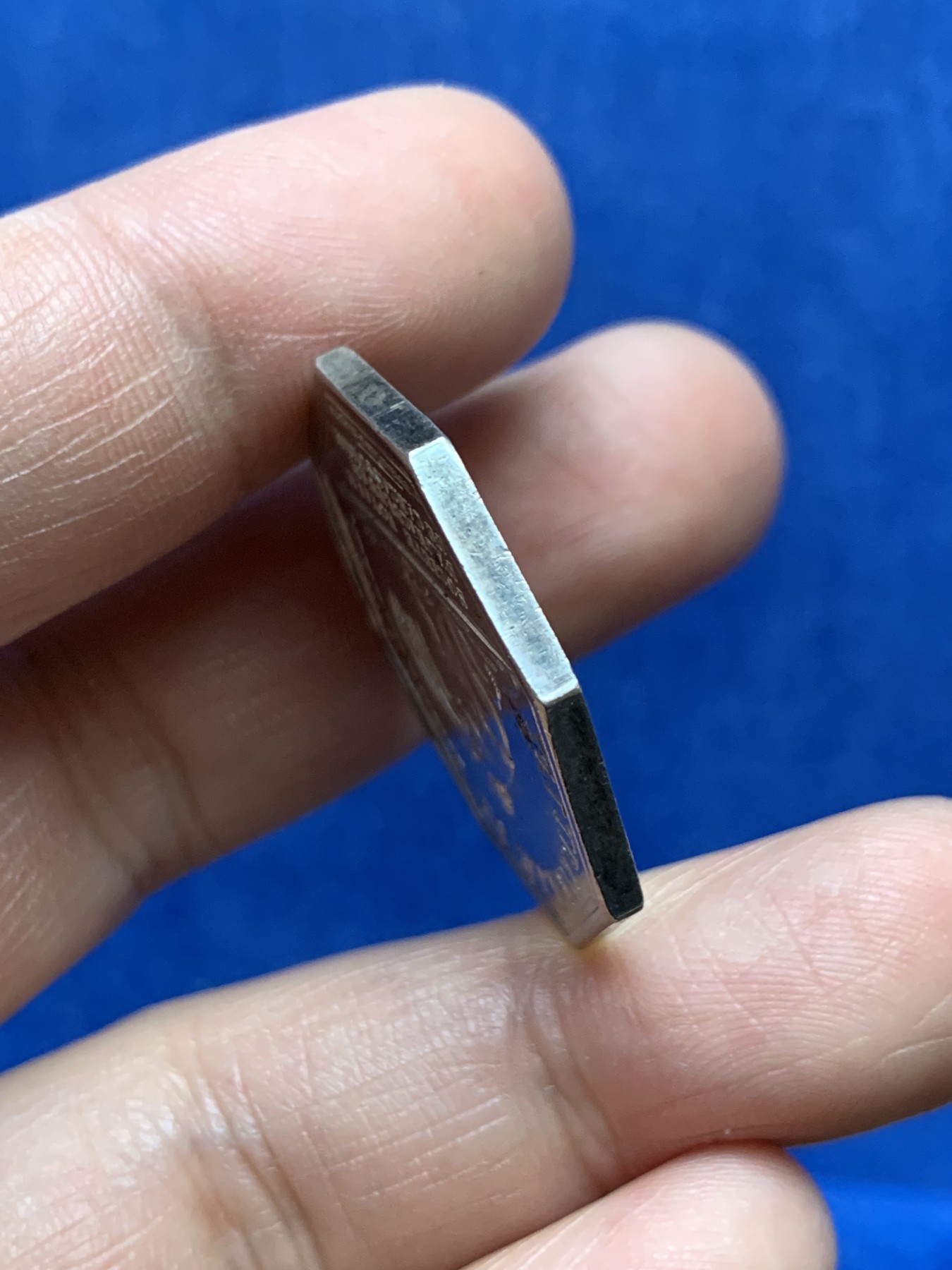 《竞宝斋》第262场-周日，周一，周二 3场连拍 (全场包邮) 法国八角银质代币，卡尔卡松皇家农业协会，13.23g，30.5mm，1832年以前无边铭