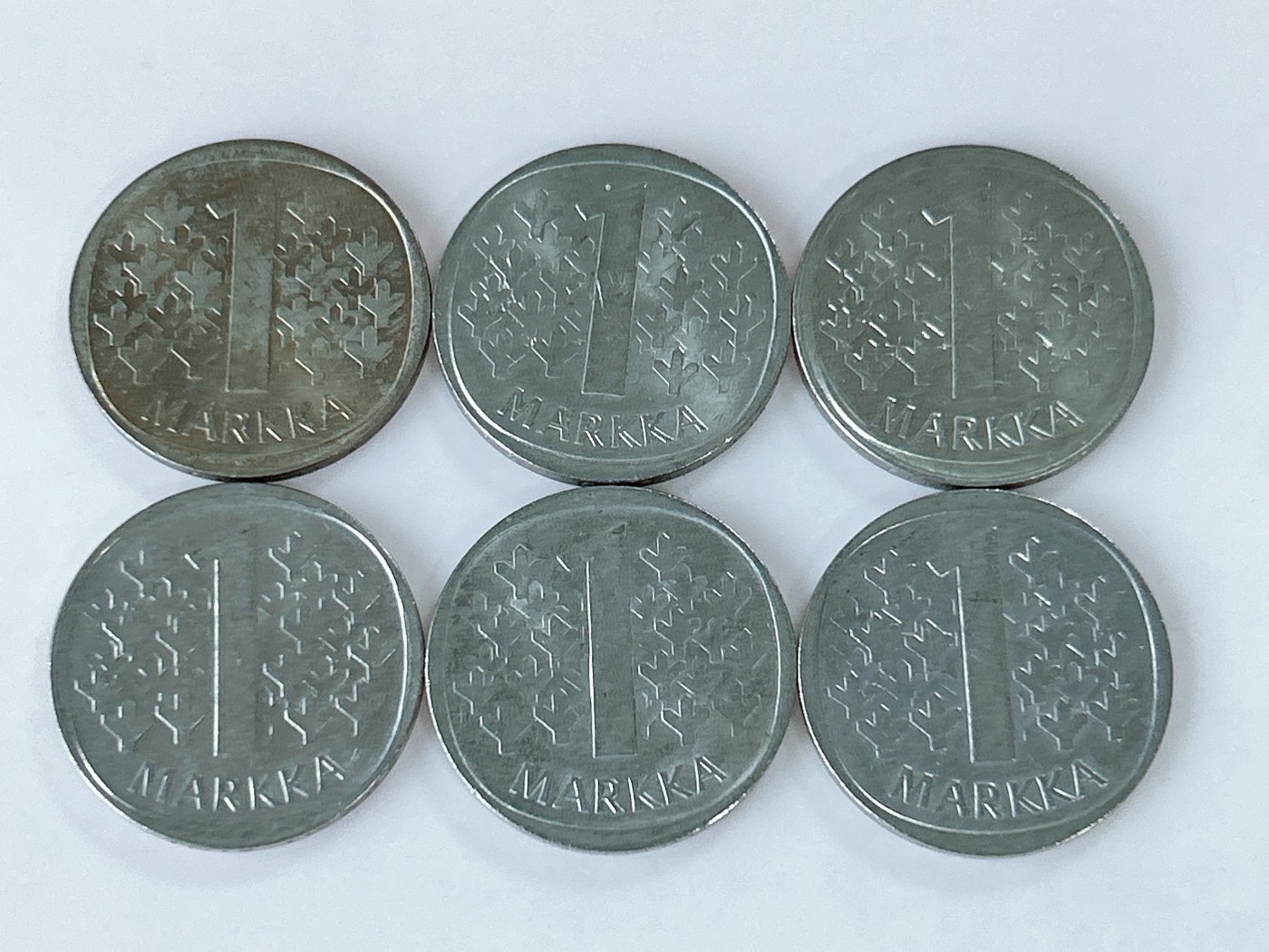 第一海外回流一元起拍收藏 散币专场 第82期 芬兰1马克 6枚