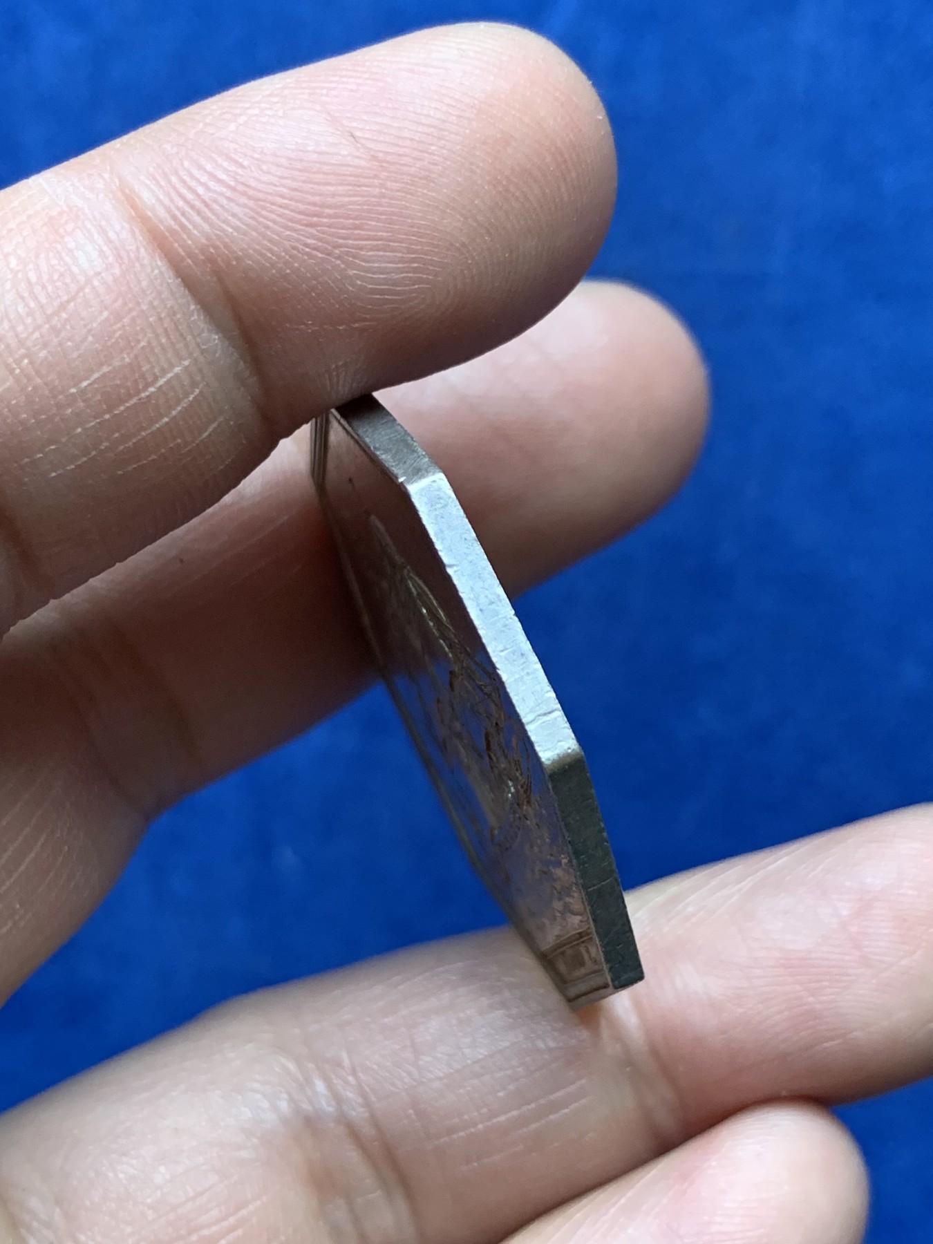 《竞宝斋》第262场-周日，周一，周二 3场连拍 (全场包邮) 法国1803年巴黎商会八角代用币银章，直径35.9mm，重17.80g，早期光边原铸