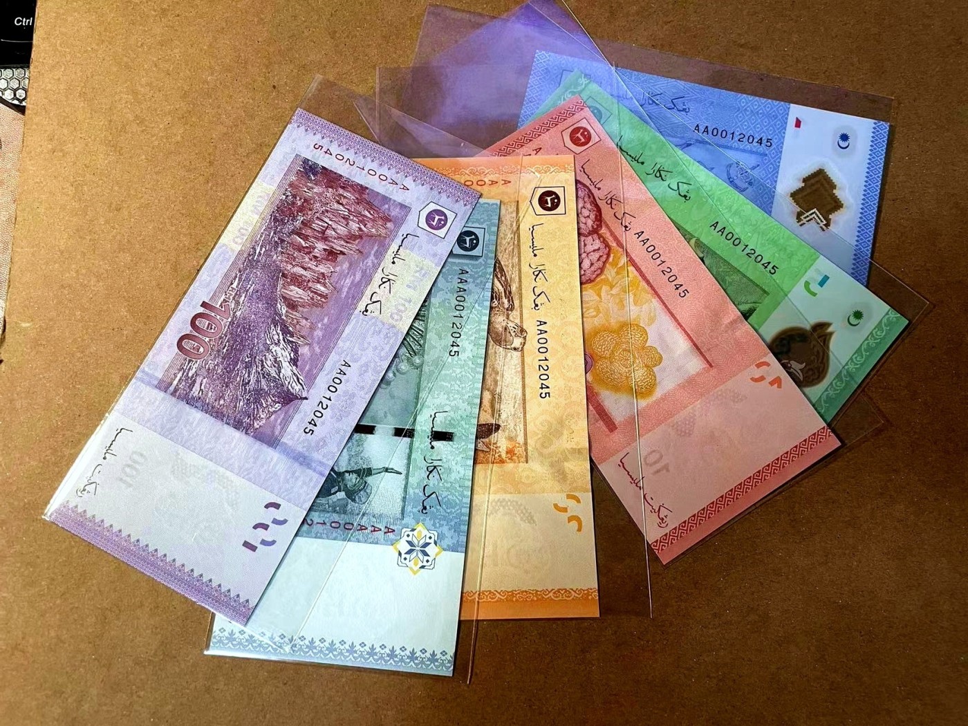 【Blue Auction】✨世界纸币精拍第464期【精】 【一组6张AA全同号】马来西亚 1-100林吉特 全新UNC