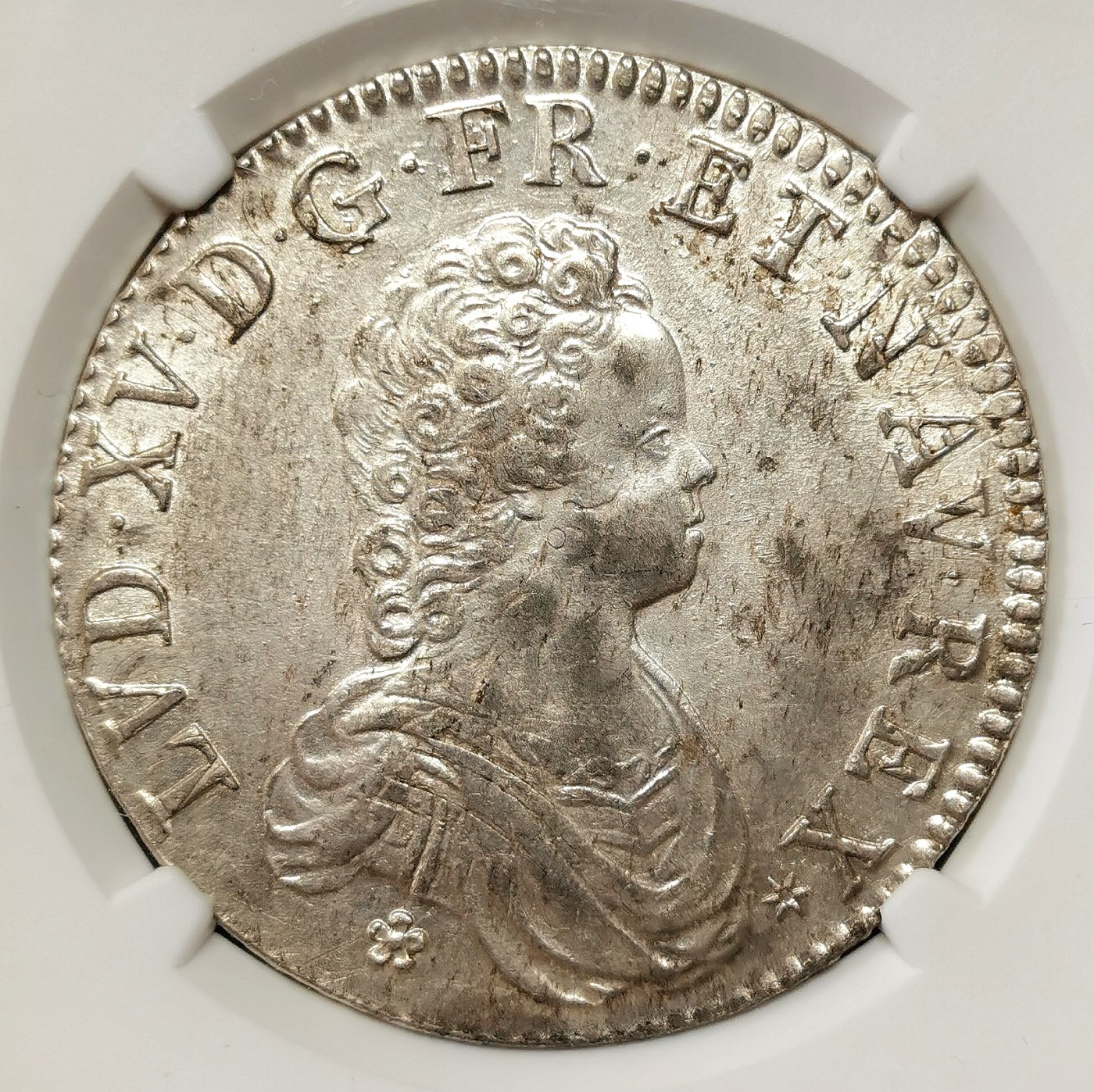 凡希社世界钱币微拍第二百六十六期 荐！1716C法国路易十五埃居大银NGC-MS61，难得全深打，原色银光，N唯一冠军分！卡昂厂好品难得，法系高阶藏家必入，请参考视频～