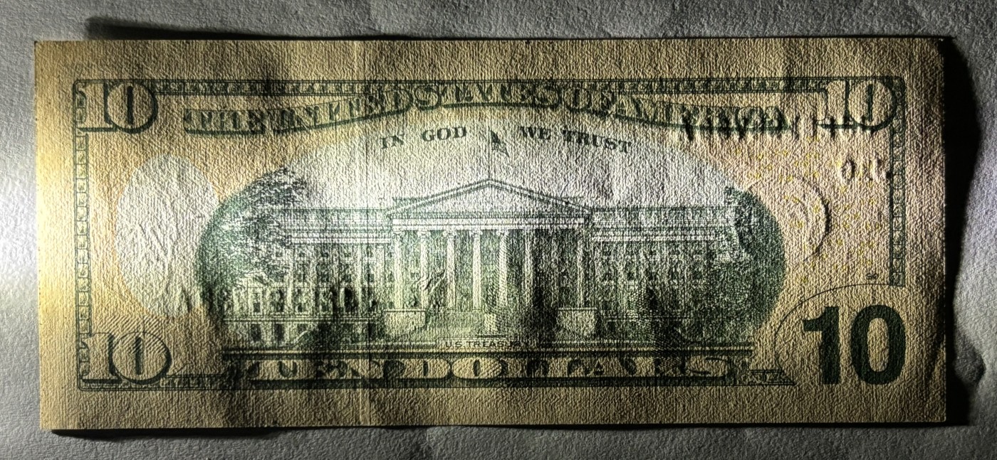 Chase Auction 第28期 - - 外钞、民国钞和人民币混合场！ 2009 10美元 联邦储备券 J区首发A冠 彩色版 