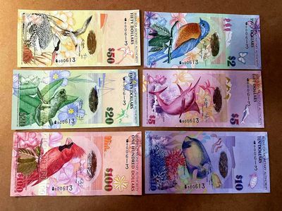 【Blue Auction】✨世界纸币精拍第464期【精】 -  【洋葱冠 全同613小号 含获奖钞】百慕大 2009年2-100元 设计精美 全新UNC 如今全同套装少见