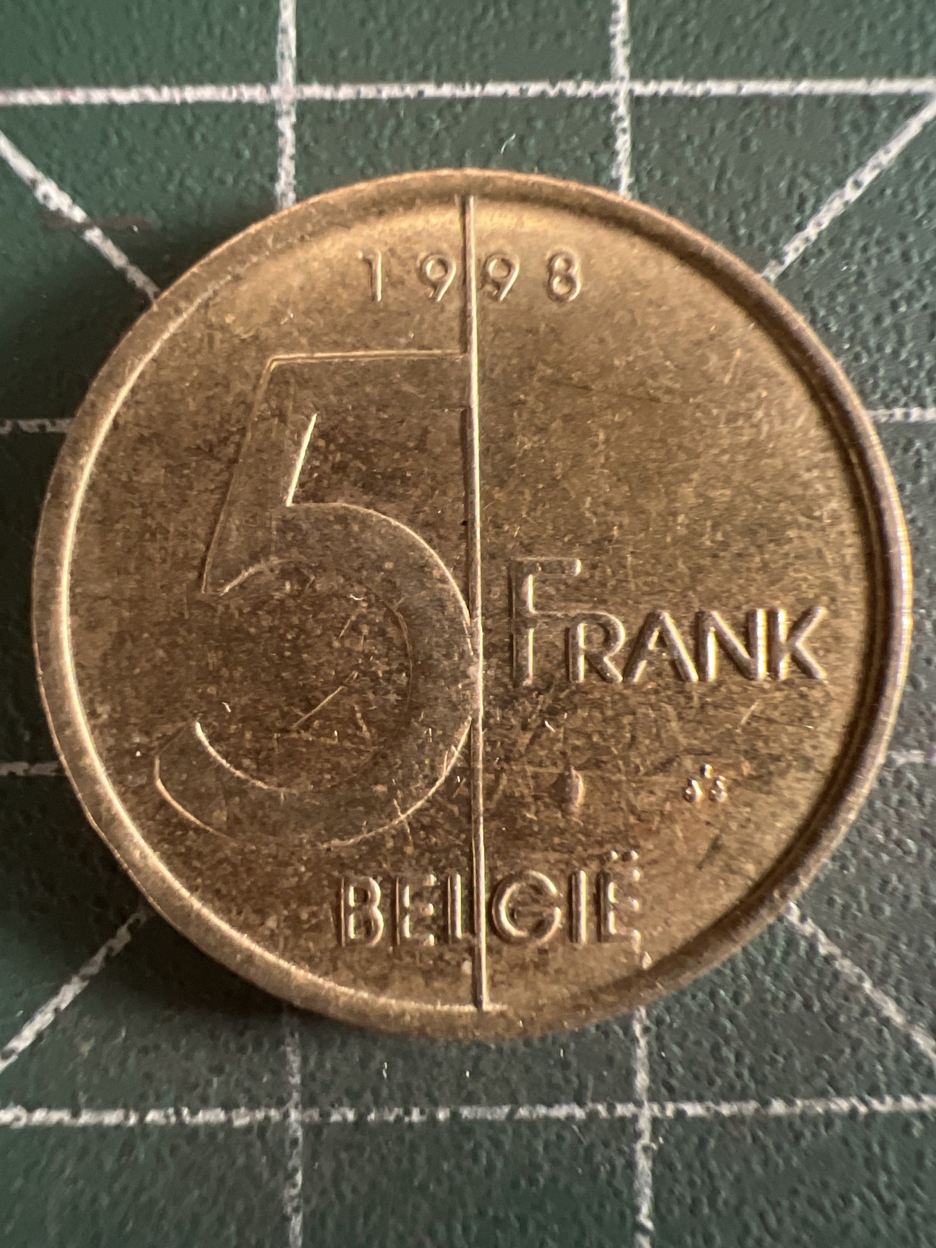 第584期 硬币专场 （无押金，捡漏，全场50包邮，偏远地区除外，接收代拍业务） 比利时5F