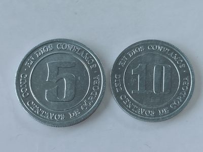第一海外回流一元起拍收藏 散币专场 第82期 - 尼加拉瓜1974年5-10分 FAO纪念币2枚套