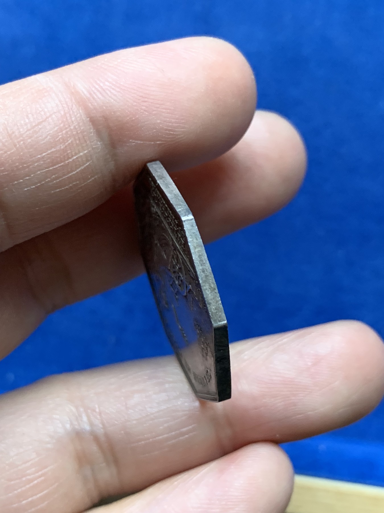 《竞宝斋》第262场-周日，周一，周二 3场连拍 (全场包邮) 法国八角银章，亚眠商会，12.23g，31.4mm，早期无边铭