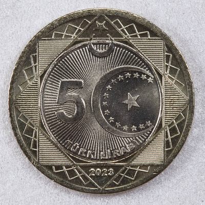S&S Numismatic世界钱币-拍卖 第124期  - 土耳其2023年 共和国成立100周年 5里拉双色纪念币
