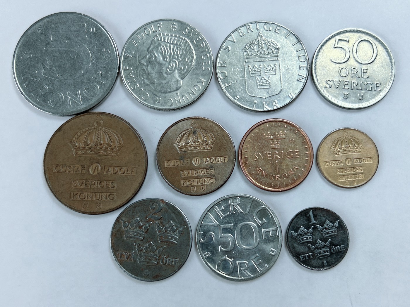 第一海外回流一元起拍收藏 散币专场 第82期 瑞典硬币 11枚