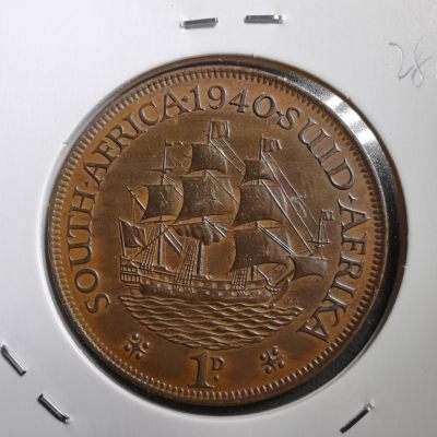 沼泽如烟--第328场 - 英属南非1940年1便士铜币