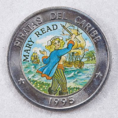 S&S Numismatic世界钱币-拍卖 第79期 - 古巴1995年 加勒比海盗-玛丽·里德 1比索双色纪念币