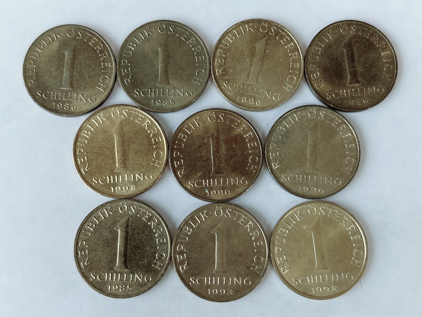 第一海外回流一元起拍收藏 散币专场 第82期 奥地利1先令 10枚