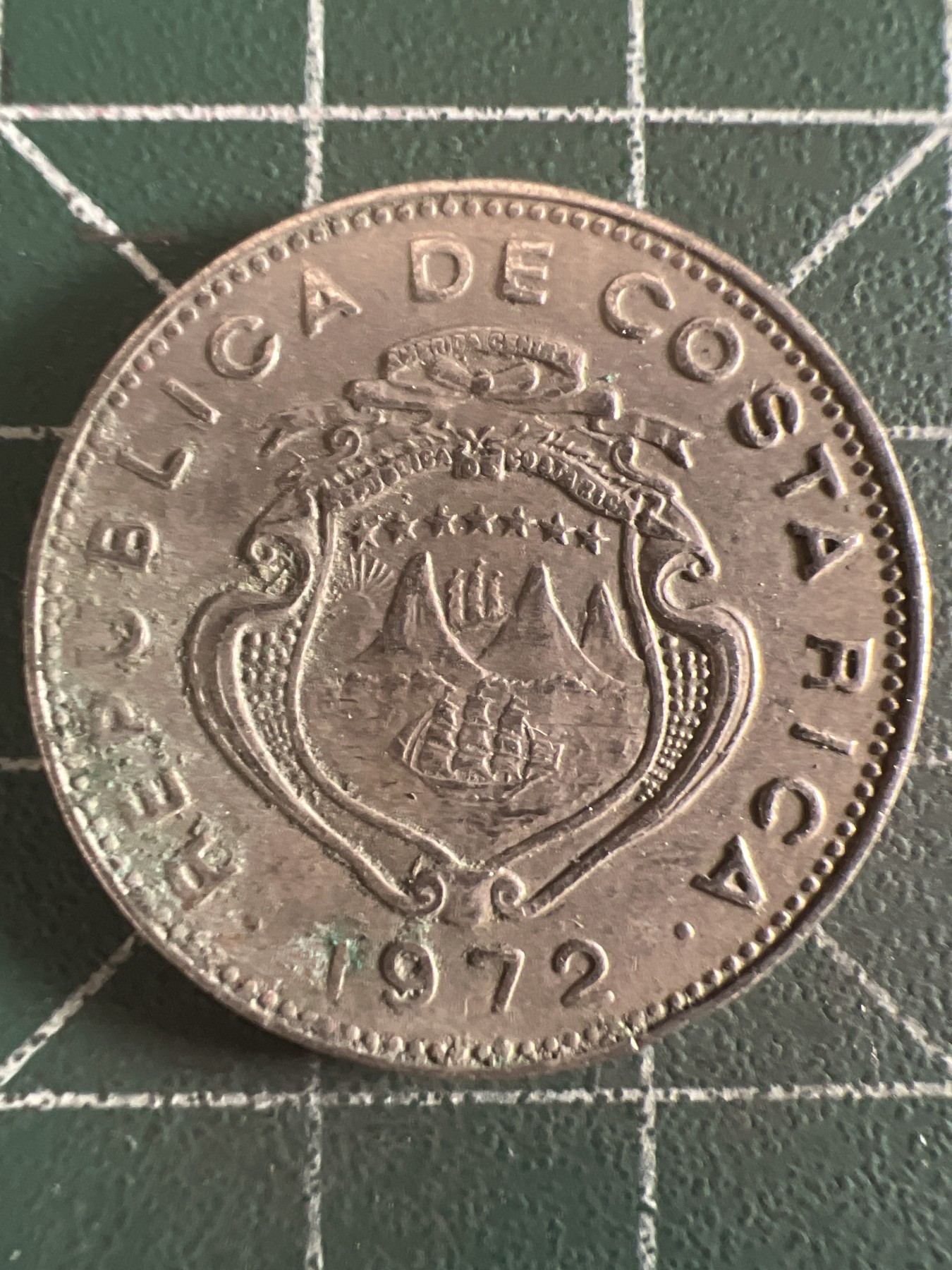 第657期 硬币场 （无押金，捡漏，全场50包邮，偏远地区除外，接收代拍业务，本店十天发一次货） 哥斯达黎加50分 1972年