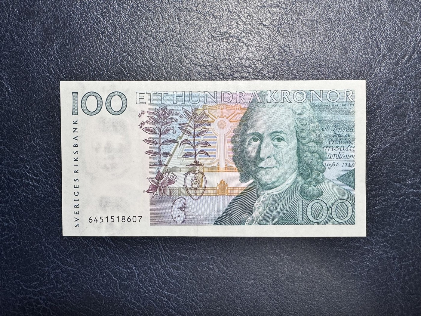收藏联盟Quantum Auction 第339期拍卖  瑞典1996年100克朗 品相全新UNC 林奈