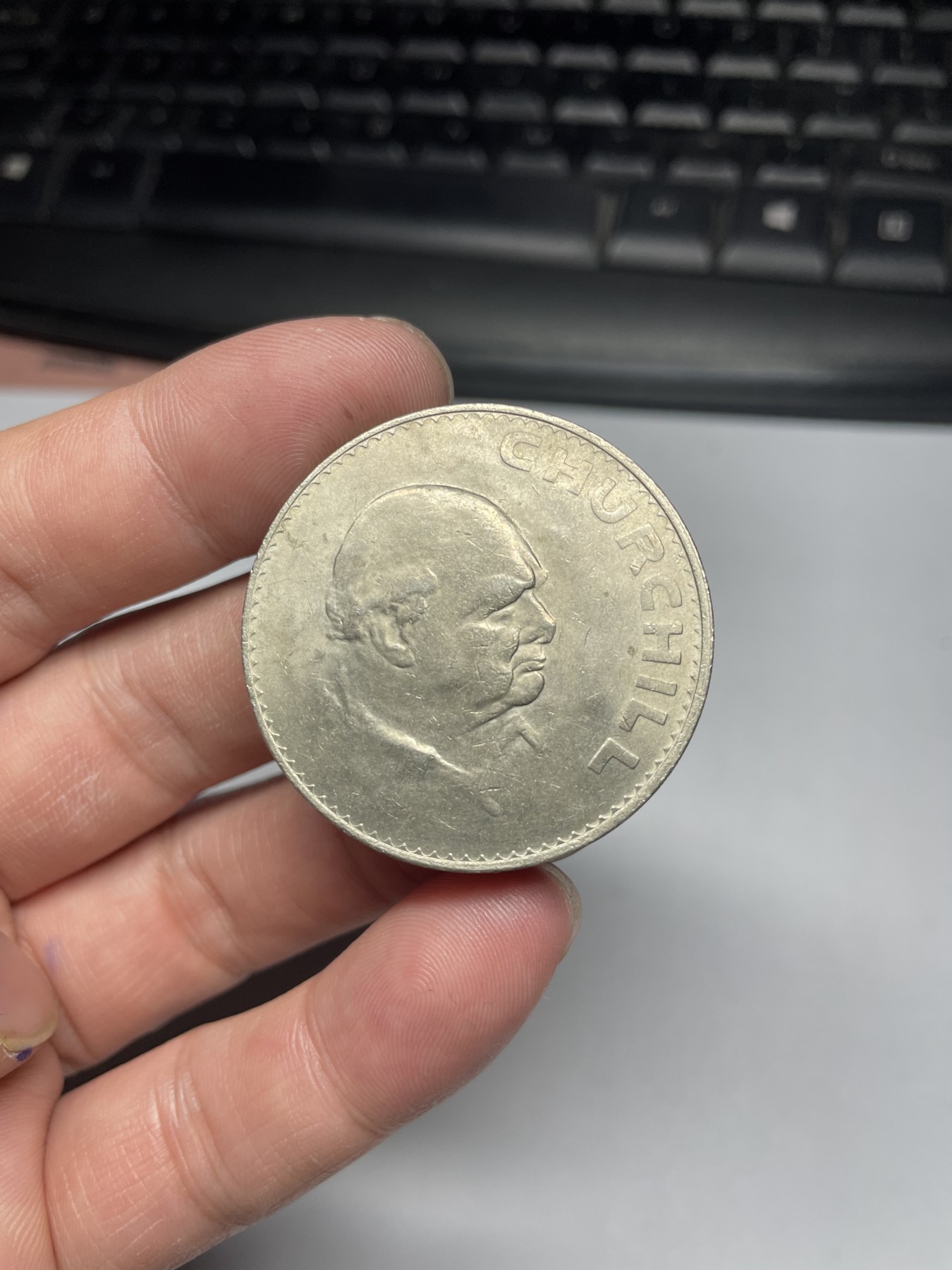 2024年集古藏今外币拍卖第五期-第2场—（总第42拍） 1965年丘吉尔克朗纪念币