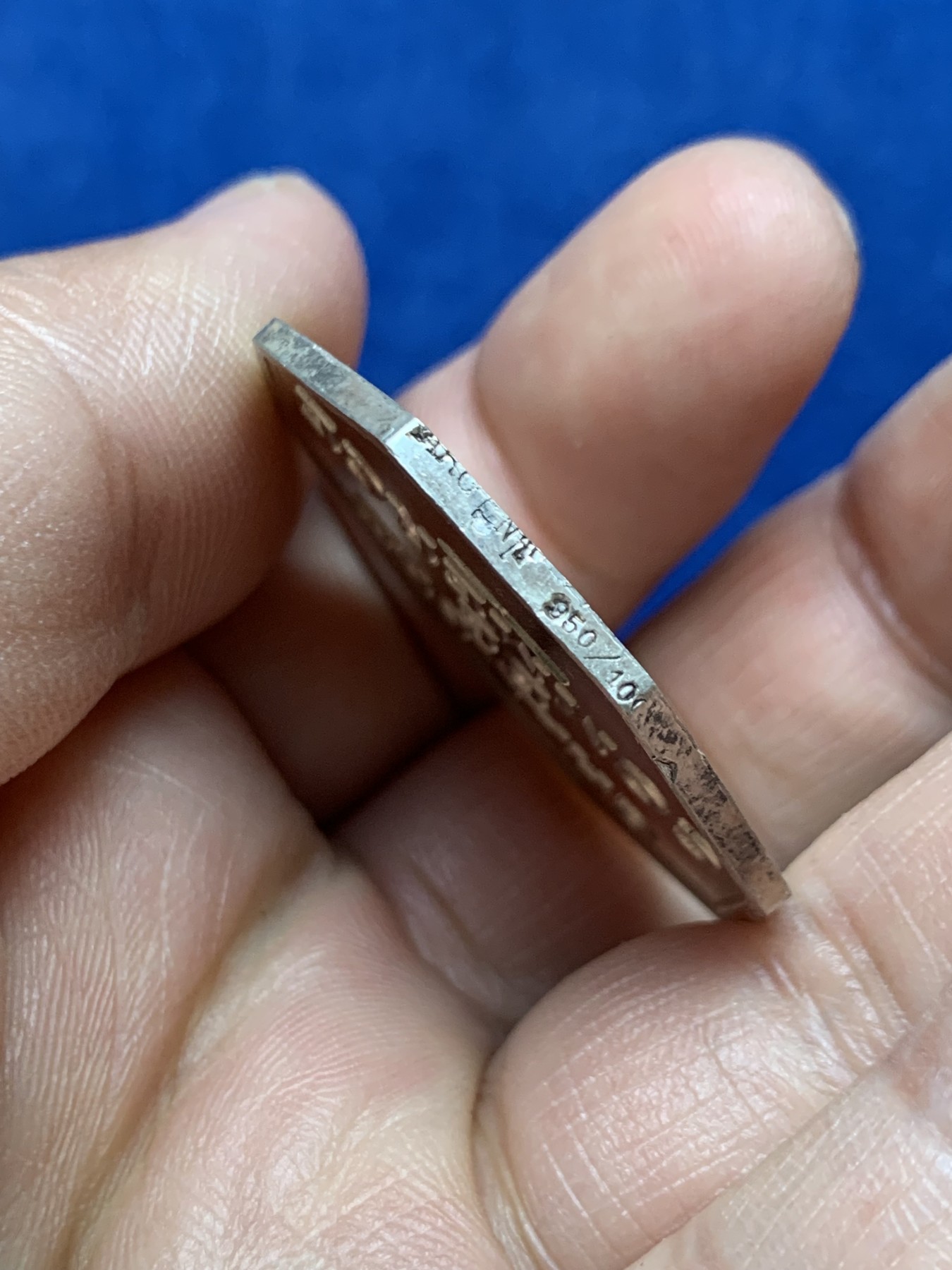 《竞宝斋》第262场-周日，周一，周二 3场连拍 (全场包邮) 法国八角银质代币，康布雷商会，18.72g，35.8mm，边铭：野猪头+菱形，950/1000含银