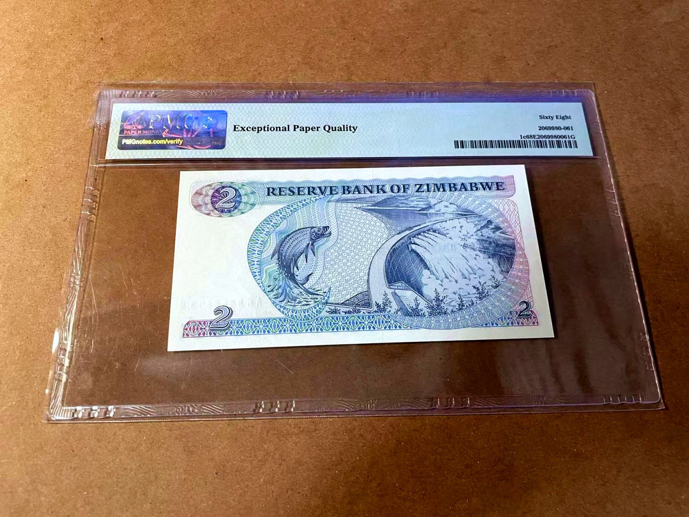 【Blue Auction】✨世界纸币精拍第464期【精】 津巴布韦 1994年2元 PMG68EPQ 超高分