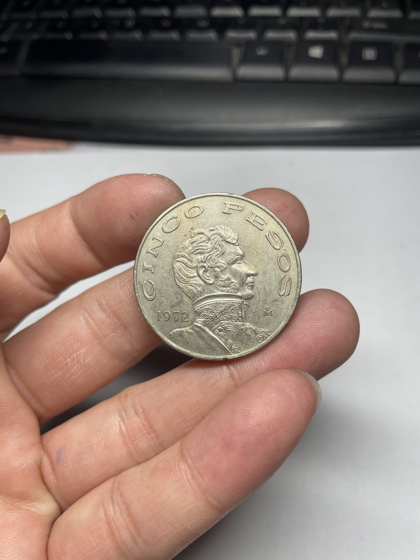 2024年集古藏今外币拍卖第五期-第2场—（总第42拍） 1972年墨西哥5比索