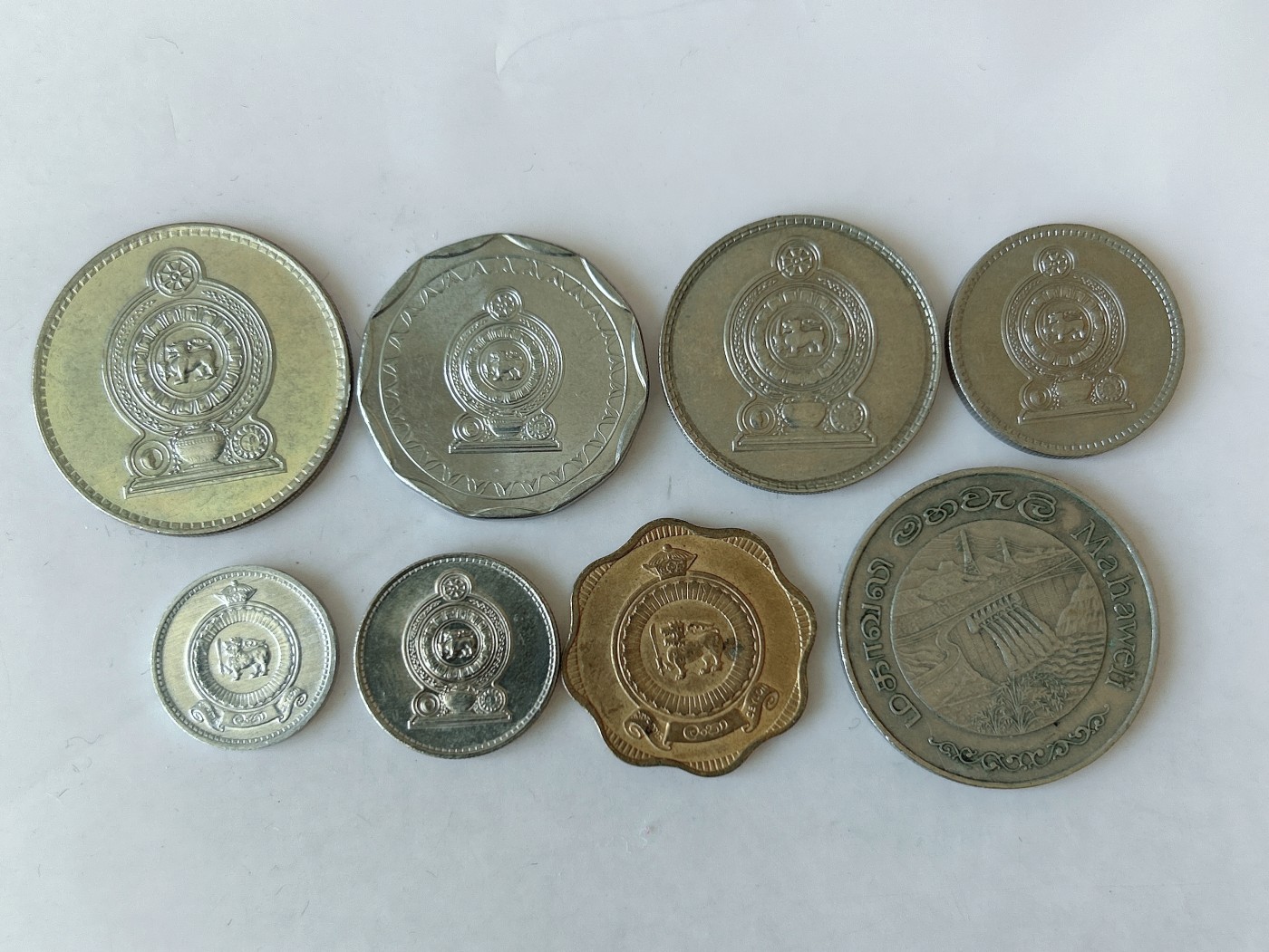 第一海外回流一元起拍收藏 散币专场 第82期 斯里兰卡硬币 8枚