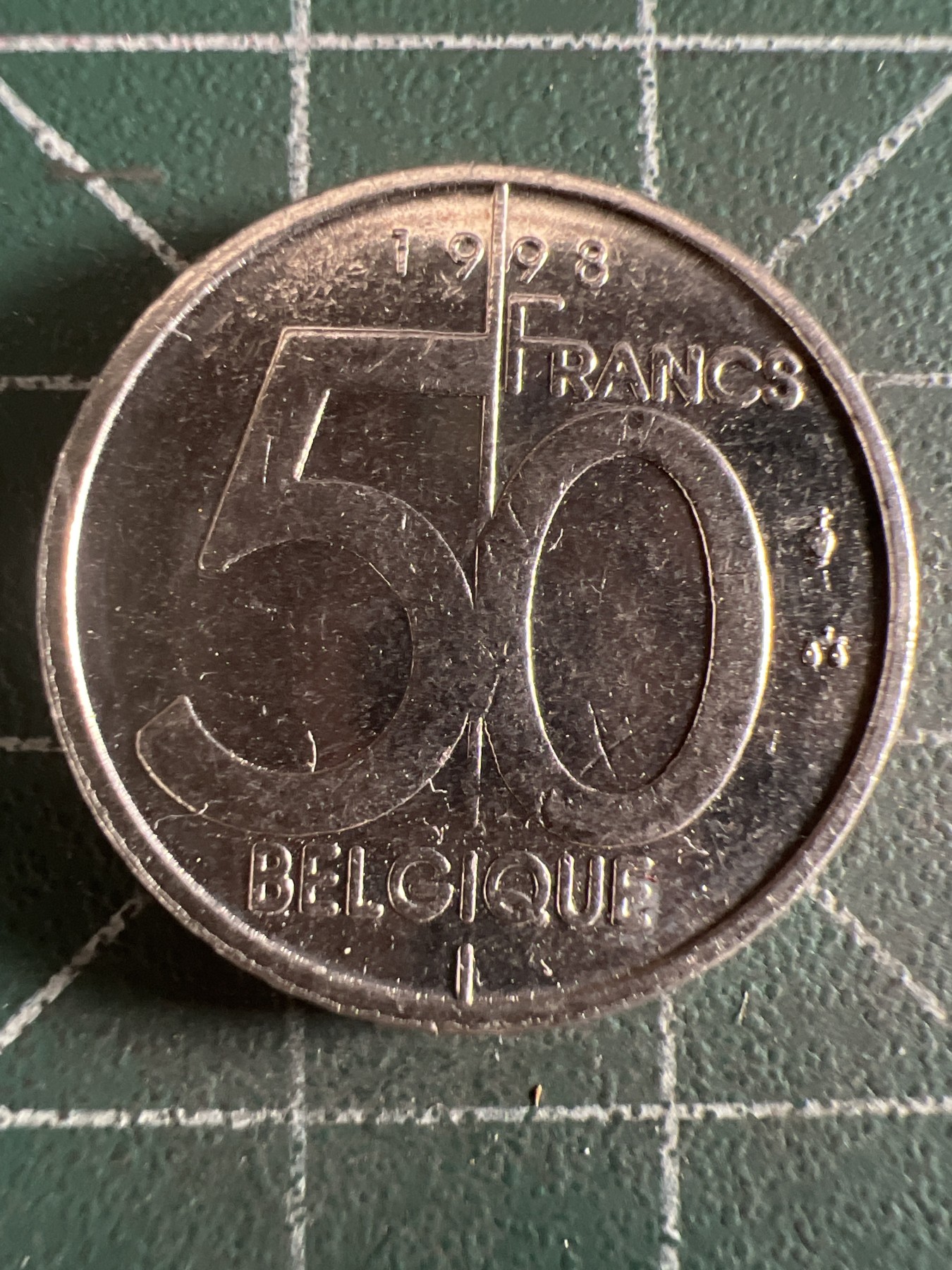 第581期 硬币专场 （无押金，捡漏，全场50包邮，偏远地区除外，接收代拍业务） 比利时50F