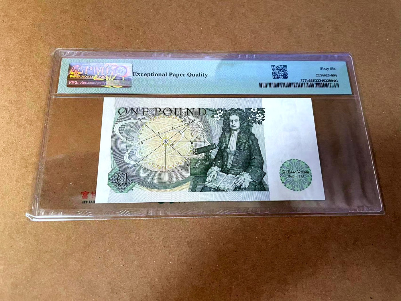 【Blue Auction】✨世界纸币精拍第464期【精】 【无47】英国 1981-84年1镑 PMG66EPQ 