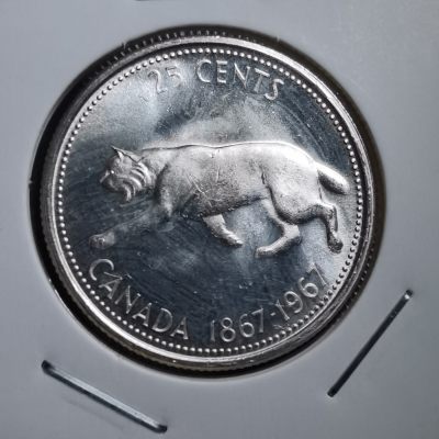 沼泽如烟--第327场 - 加拿大25分银币百年纪念银币
