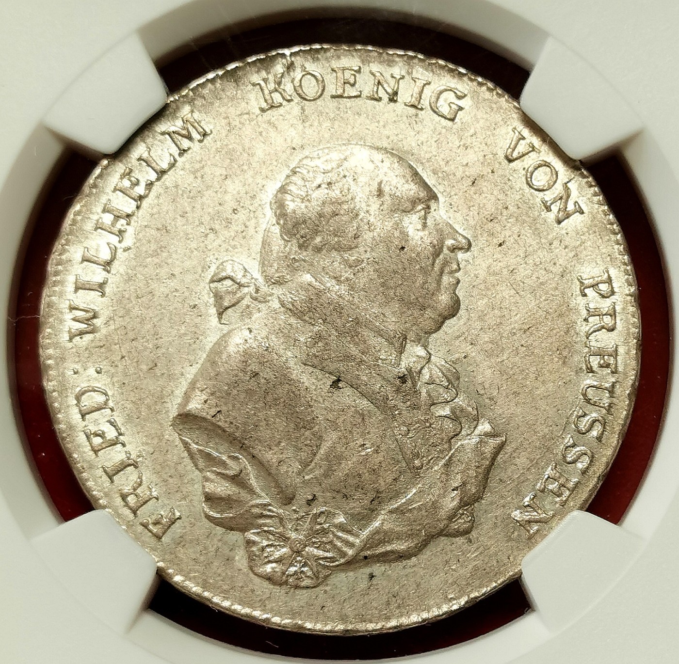 凡希社世界钱币微拍第二百六十六期 荐！1795A普鲁士野人束棒泰勒大银NGC-AUD，实物绝对原味没有清洗，没分纯属误判！