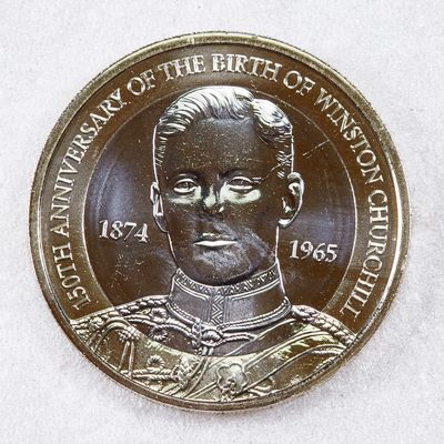 S&S Numismatic世界钱币-拍卖 第92期  - 英国2024年 温斯顿·丘吉尔爵士诞辰150周年 2英镑双色纪念币  BU级别