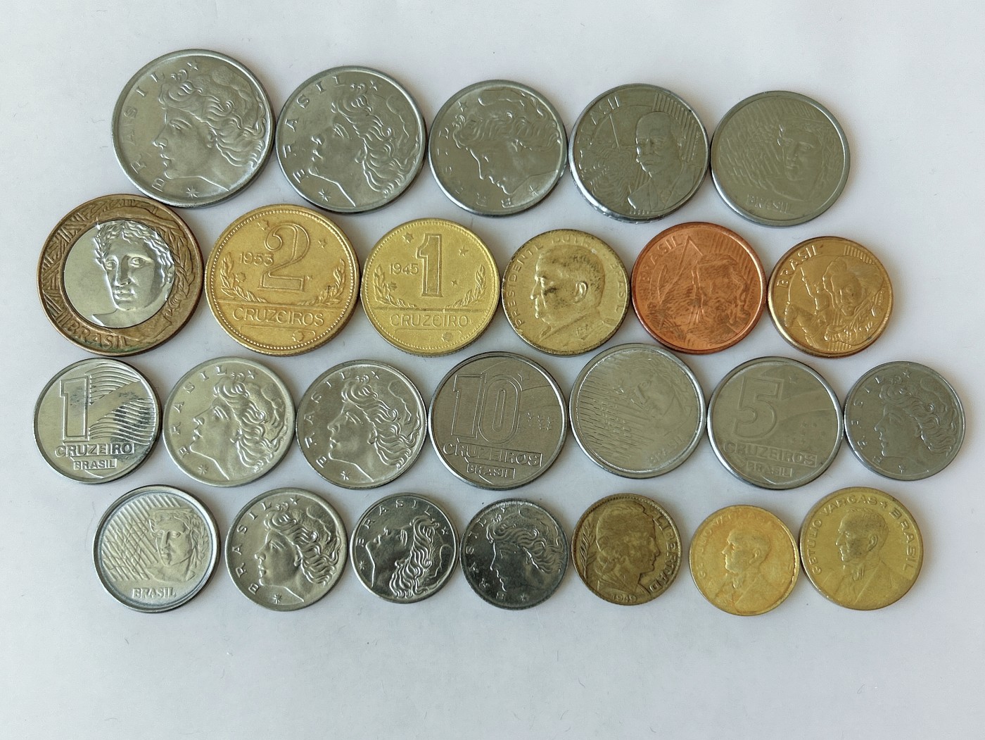 第一海外回流一元起拍收藏 散币专场 第82期 巴西硬币 25枚 无重复