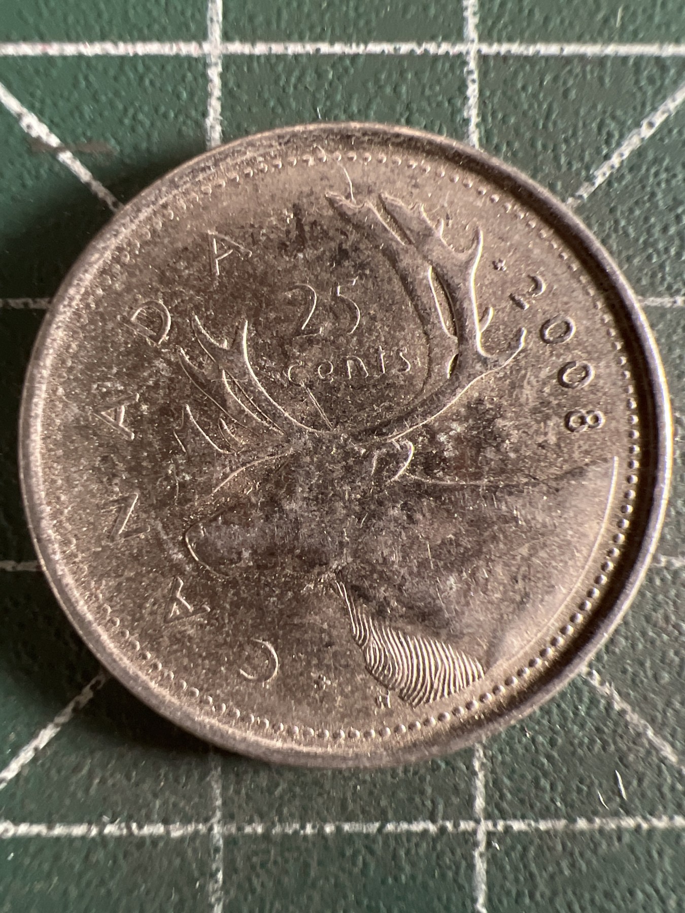 第581期 硬币专场 （无押金，捡漏，全场50包邮，偏远地区除外，接收代拍业务） 加拿大25分 老年 2008年