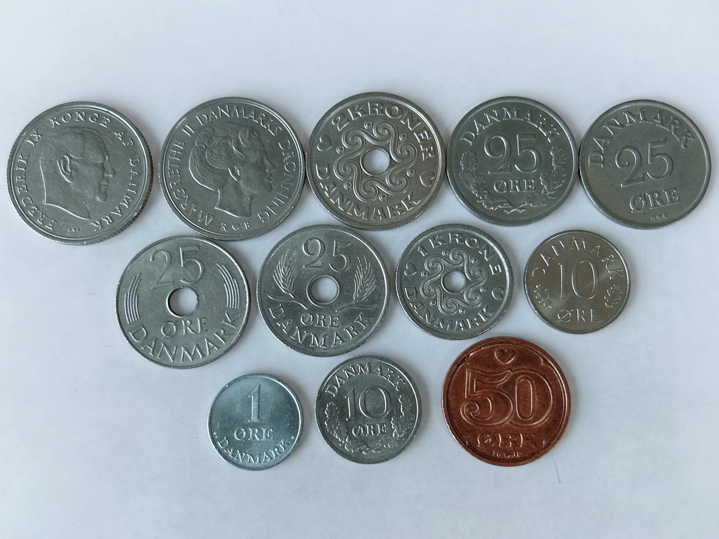 第一海外回流一元起拍收藏 散币专场 第82期 丹麦硬币 12枚