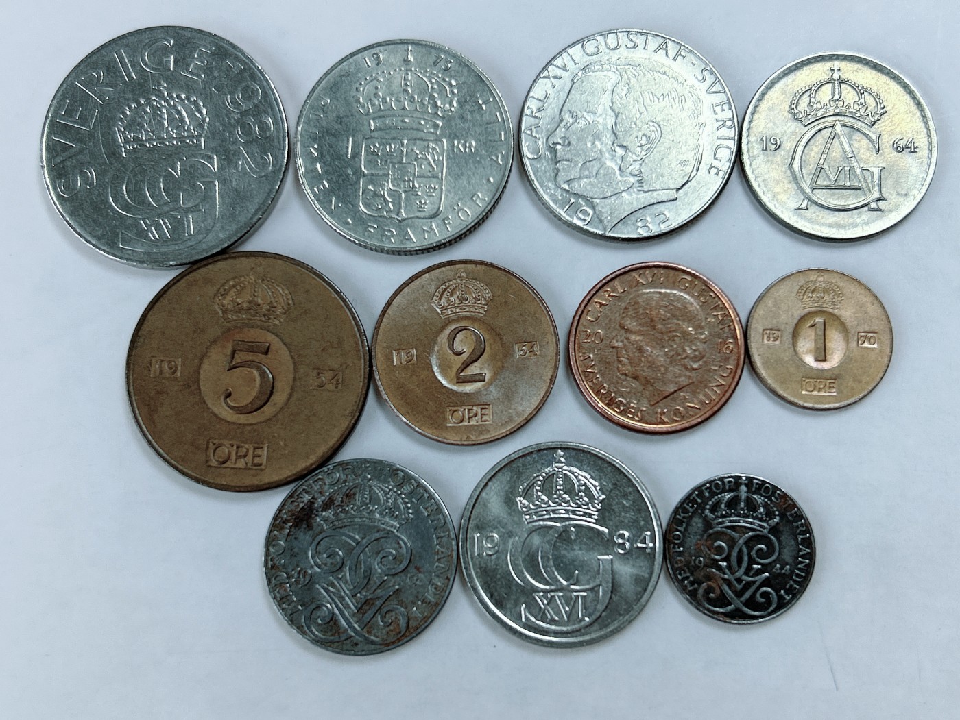 第一海外回流一元起拍收藏 散币专场 第82期 瑞典硬币 11枚