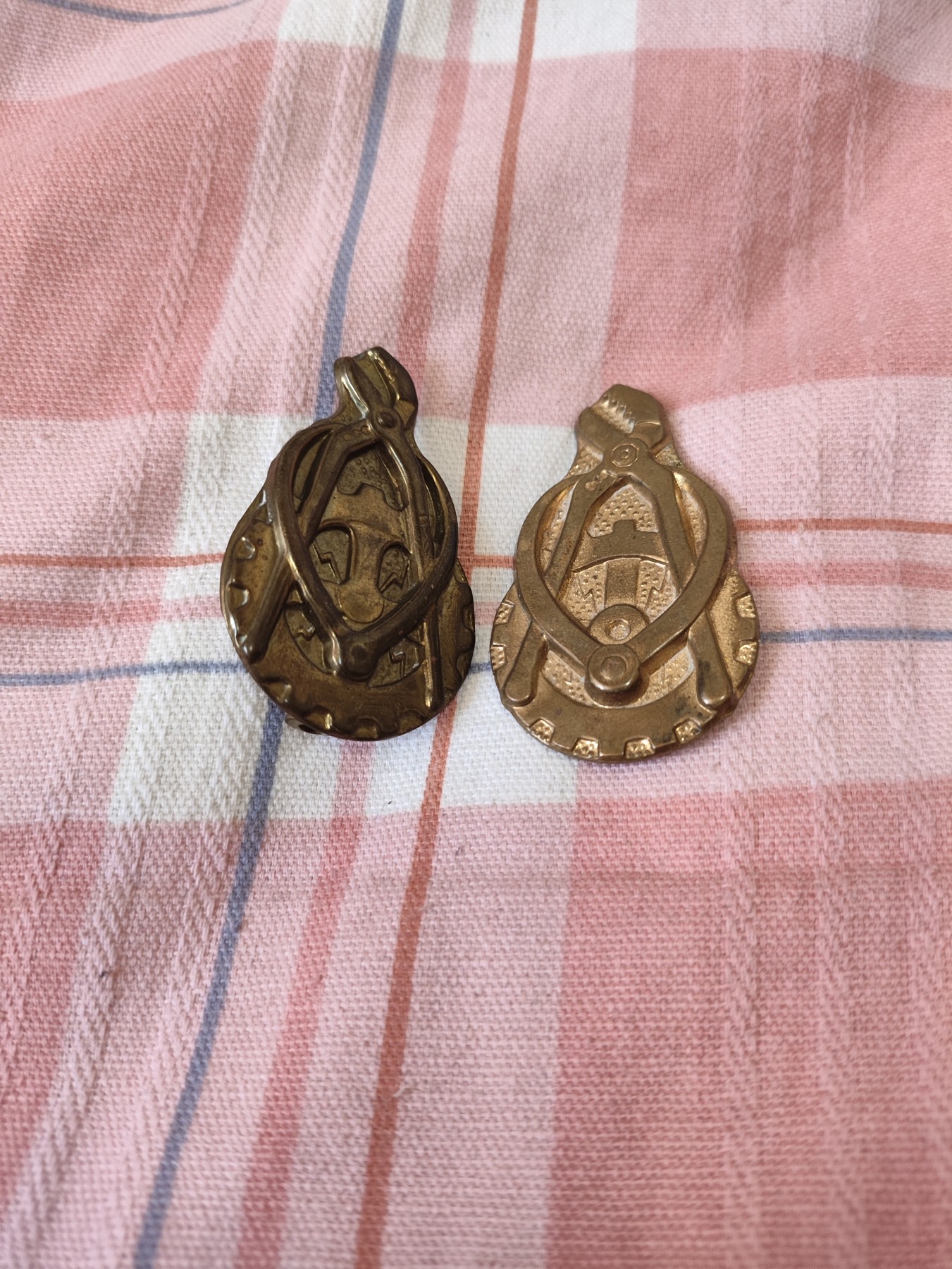 仁孝堂徽章红藏拍卖(第四场) 荷兰劳工组织领章一对 铜制