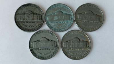 第一海外回流一元起拍收藏 散币专场 第83期 - 美国5美分铜镍硬币 杰斐逊蒙蒂塞洛庄园