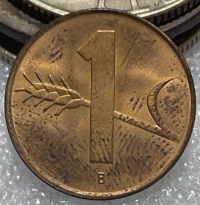 文馨钱币收藏117场，中外古币，版本明细分好了 - 光品瑞士 1966 年 1 生丁，B 版