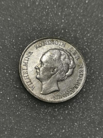 天下钱庄裸币专场 - 荷兰女王1盾银币