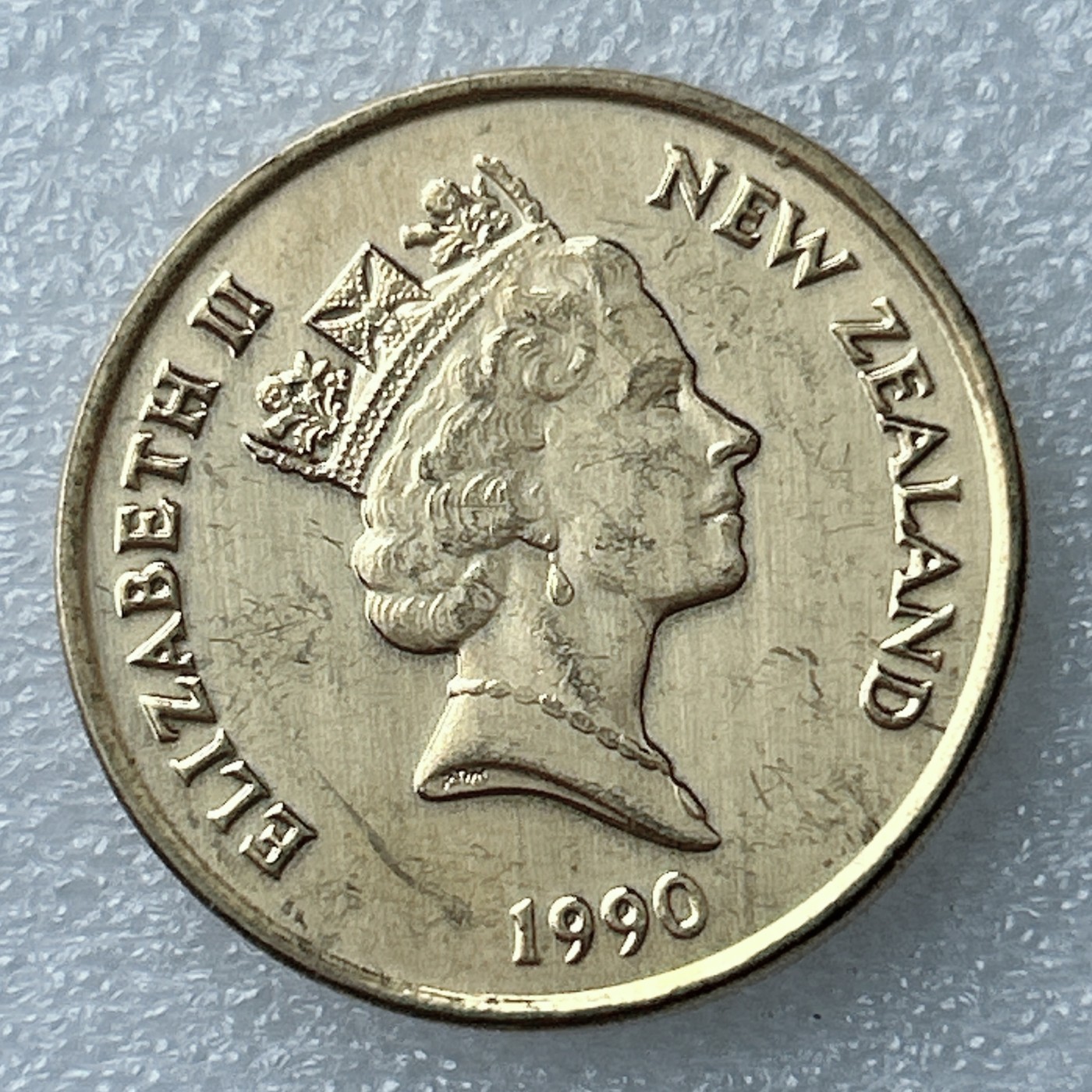 海外回流1元起拍小铺 各国钱币散币场 第11期 新西兰1990年20分镀金币