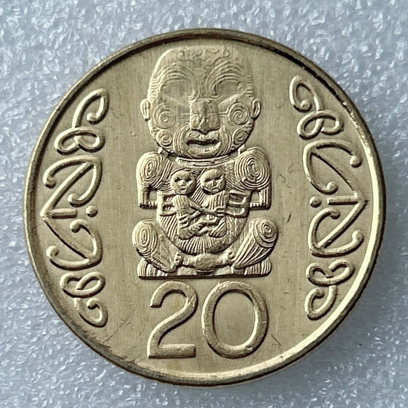 海外回流1元起拍小铺 各国钱币散币场 第11期 新西兰1990年20分镀金币