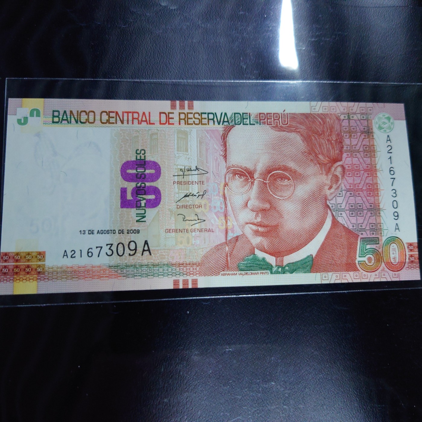 【世界钱币】精选微拍第102期暨2024年第13期  部分卖剩货品继续拍 【一口价已售出】2009年秘鲁50比索 首发AA冠全新绝品无4