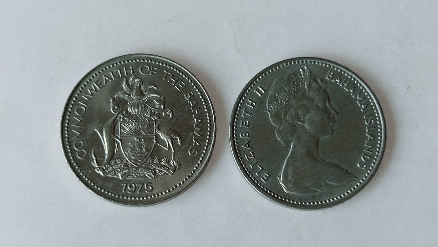 第一海外回流一元起拍收藏 散币专场 第83期 巴哈马5分 两个版本