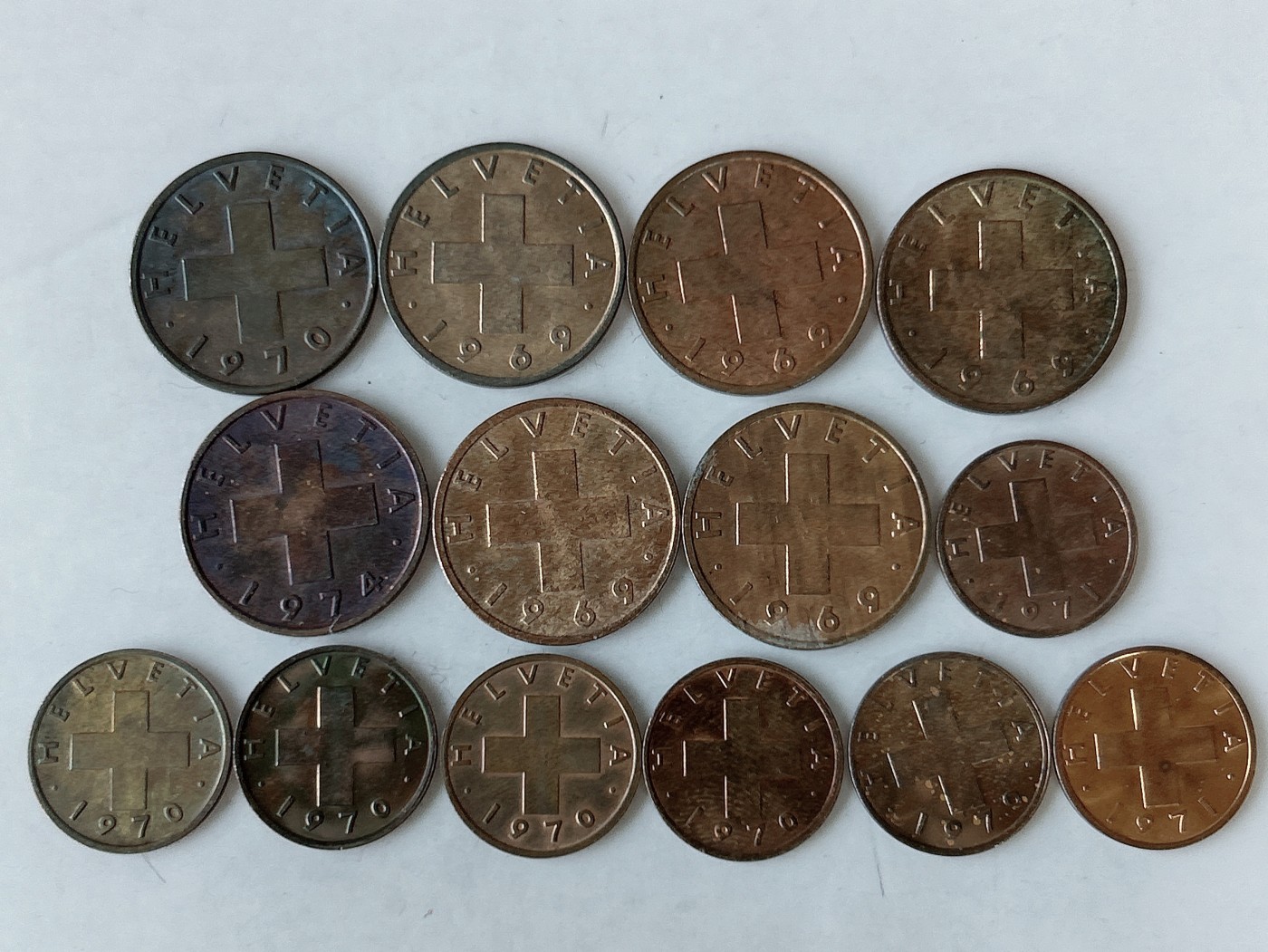 第一海外回流一元起拍收藏 散币专场 第83期 瑞士1分+2分