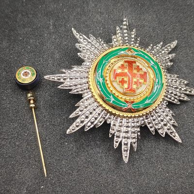 全场0元起拍 第150期 咸鱼国勋章拍卖专场 4月24日（周三）下午6：00开始 - 梵蒂冈教皇国 大军官级圣暮骑士团星芒章 带略