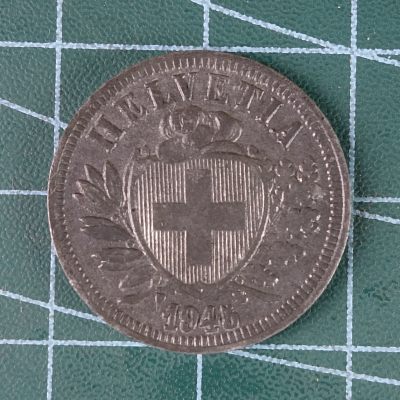 天业钱币散币、银币拍卖第37次专场 全场0元起拍0佣金，欢迎围观参拍 - 瑞士1945年2分 锌币