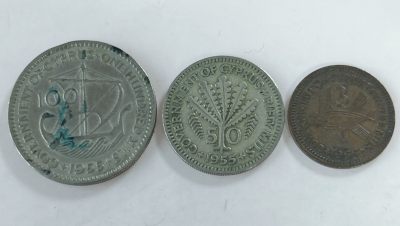 第一海外回流一元起拍收藏 散币专场 第83期 - 塞浦路斯1955年硬币3枚