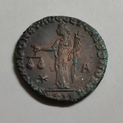 七河出品-丝路古国钱币小拍 - 古罗马帝国 马克西米安 大富利铜币
